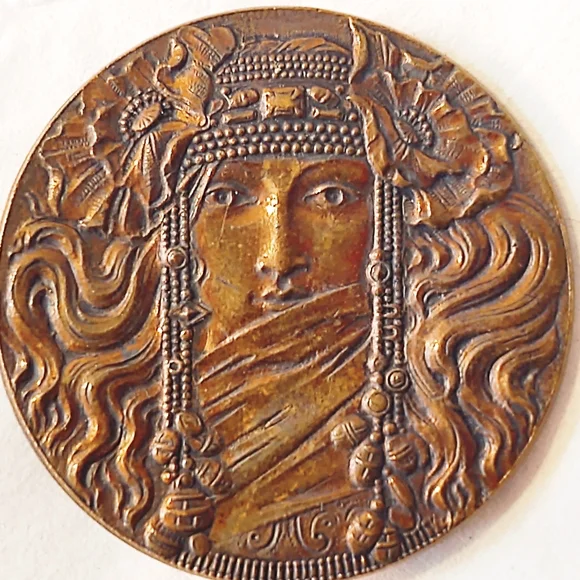 Antique Oversized Art Nouveau Hat/Stick Pin - Picture 4 of 7